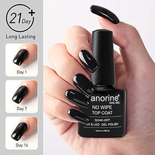 Load image into Gallery viewer, Kanorine UV LED Soak Off Gel Nail Polish Top Coat and Base Coat Set of 2 x 10ml Each(Base & No Wipe Top Coat)