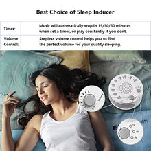 Load image into Gallery viewer, Sleep White Noise Machine, 9 Soothing Natural Sounds Therapy for Insomnia, Sleeping Trouble, Seniors, Office Break etc.Rest Easily with Timer Options, USB or Battery Powered-White