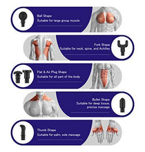 Load image into Gallery viewer, Muscle Massage Gun Deep Tissue Percussion Massager - Handheld Electric Body Massagers Sports Drill for Athletes Pain Relief&Relax, Super Quiet Brushless Motor Cordless,20 Speed Level,Wattne W2 (Black)