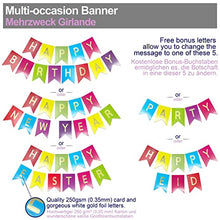 Load image into Gallery viewer, Premium Reusable Birthday Party Decorations - Birthday Decoration Set - Party Supplies - Happy Birthday Banner, Birthday Bunting, Honeycomb Decorations, Paper Lanterns Decorations, Pom Poms, Streamers