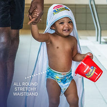 Load image into Gallery viewer, Huggies Little Swimmers, Swim Nappies - Size 3-4, 36 Baby Swim Pants - Leak Guards and Stretchy Waistband Protect Without Swelling - Tear Sides for Easy Removal