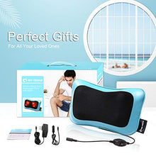 Load image into Gallery viewer, Shiatsu Neck Back Massager Pillow with Heat, Deep Tissue Kneading Massage for Back, Neck, Shoulder, Leg, Foot, Perfect Gift for Men Women Mom Dad, Stress Relax Mothers Day, Fathers Day