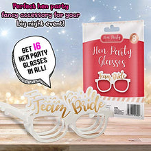 Load image into Gallery viewer, 16 Hen Party Glasses | Team Bride Glasses | Hens Night Bridal Party Props | Bachelorettes Party Glasses and Supplies | Hen Party Accessories