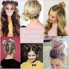 Load image into Gallery viewer, 1 PCS Messy Bun Hair Extension Scrunchies Messy Bun Hair Piece for Women Curly Wavy Scrunchy Updo Bun Extensions Plum Red