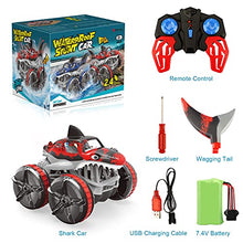 Load image into Gallery viewer, Baztoy Remote Control Crawler Car, Kids Toys Waterproof RC Truck Rechargeable 4WD Off Road Radio Controlled Model Vehicle Cool Gadget Gift for Boys Girls Teenager Children Indoor Outdoor Garden Game