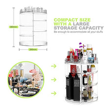 Load image into Gallery viewer, Makeup Organiser Rotating, 8 Layer Large Capacity 360 Degree Cosmetics Organiser, Spinning Make up Stand, Clear Skincare Makeup Carousel -Plus Size