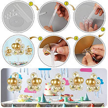 Load image into Gallery viewer, 4 Set Table Balloon Stand Kit, Table Decorations Balloons Tree Table Balloon Stick Holder 32 Pieces Gold Balloons and Balloon Tie Tool for Graduation Wedding Birthday Party Decorations