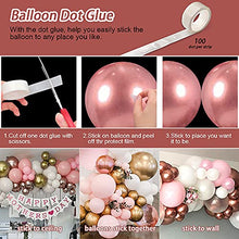 Load image into Gallery viewer, Thinbal Balloon Garland Arch Kit, 98pcs Rose Gold Balloon Arch kit, Rose Gold,Gold Metallic balloons Pink White Latex Balloons for Girls Womens Birthday Baby Shower Wedding Bridal Party Decorations