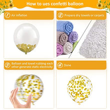 Load image into Gallery viewer, Teselife 102pcs Yellow Balloons Garland Arch Kit Lemon Yellow Balloon with Metallic Gold Confetti Balloons Yellow White Balloon Garland Birthday Decoration for Baby Shower Bee Theme Party Supplies