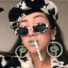 Load image into Gallery viewer, SOIMISS Fashion Sunglasses Cow Pattern Trendy Cute Small Frame Eyewear Oval Spotted Eyeglasses for Women Girls
