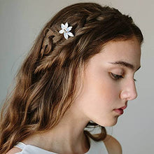 Load image into Gallery viewer, Runmi Wedding Hair Pins Silver Bride Hair Piece Crystal Bridal Headpiece Wedding Hair Accessories for Women and Girls(Pack of 3)
