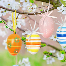 Load image into Gallery viewer, Ptsaying easter decorations,20Pcs easter hanging eggs ornaments,easter tree decorations,decorative Easter plastic eggs easter home outdoor decoration