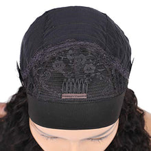 Load image into Gallery viewer, Hiyorlik Headband Wig Deep Wave Wig 20 Inch Human Hair Wigs For Black Women Brazilian Virgin Hair Full Machine Made With Snapping Glueless None Lace Scarf Wig 150 Density