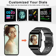Load image into Gallery viewer, Blackview Smart Watch, 1.3"Touch Screen Fitness Watch with Blood Oxygen, Heart Rate, Sleep Monitor, 5ATM Waterproof Activity Tracker with Pedometer Stopwatch, Smartwatch for Men Women for Android iOS