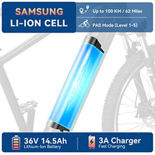 Load image into Gallery viewer, ESKUTE Netuno 27.5" Electric Bike, Electrically Assisted Pedal Cycles, With 250W Bafang Rear Motor, Samsung 36V 14.5Ah Lithium Battery Removable, Shimano 7 Gears, Electric Mountain Bike for Adults