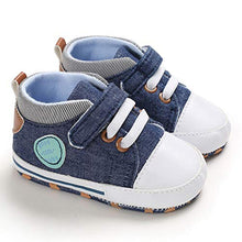 Load image into Gallery viewer, MASOCIO Baby Boy Shoes Infant Toddler First Walking Trainer Prewalker Blue 3-6 Months