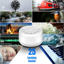 Load image into Gallery viewer, Easysleep Sound Machine White Noise Machine for Baby Adults Kids Sleeping with Night Light 25 Soothing Sounds 32 Volume 5 Timer Memory Function for Home Office Travel