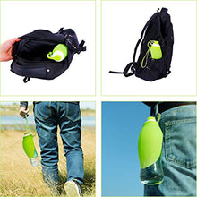 Load image into Gallery viewer, RoyalCare Portable Pet Water Bottle, Reversible & Lightweight Water Dispenser for Dogs and Cats, Made of Food-Grade Silicone (Green)
