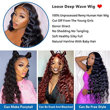 Load image into Gallery viewer, Loose Deep Wave Wig 13X4 Lace Front Wig 30 Inch Human Hair Wigs For Black Women 4X4 Lace Closure Loose Deep Frontal Wig Remy 4x4 Closure Wig 24inch 150 Density