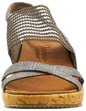 Load image into Gallery viewer, Skechers Women's Beverlee High Tea Taupe Wedge Sandal 10 M US