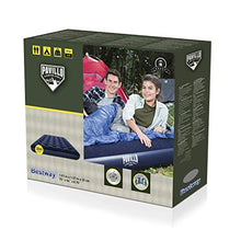 Load image into Gallery viewer, Bestway Comfort Quest Flocked Double Air Bed, Blue, 75 x 54 x 8.75 Inch