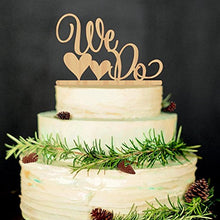 Load image into Gallery viewer, Veewon Wedding Cake Topper WE DO Wood Wedding Cake Wedding Engagement Decor Favor