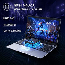 Load image into Gallery viewer, CHUWI Herobook Pro Windows 10 Laptop, 14 inch FHD(1920x1080) 16:9 IPS Notebook Laptops, Intel N4020(Up to 2.8GHz), 8GB RAM, 256GB SSD(TF 512GB), 4K Video, WiFi, BT4.0, Type-C, Mini-HDMI Support Win11