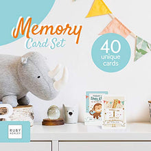 Load image into Gallery viewer, Baby Memory Card Set for a Girl or Boy - 40 Beautiful Unisex Photo Cards to Capture Those Important Memories - by Ruby Ashley