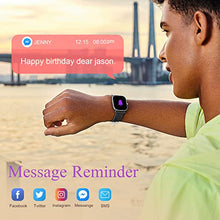 Load image into Gallery viewer, FMK Smart Watch Call Make Answer Fitness Tracker for Women Men 1.69" Full Touch Screen Fitness Watch with Heart Rate Blood Pressure Smart Watches Compatible for Android Iphone,IP68 Waterproof