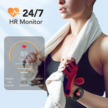 Load image into Gallery viewer, AGPTEK Smart Watch for Men, 1.3'' Full Touch Fitness LW11 Watch with Heart Rate Monitor, DIY Watch Face, Message Notification, IP68 Waterproof Outdoor Sports Smartwatch for Android iOS Phones, Black
