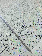 Load image into Gallery viewer, 10 White Sparkle Diamond Effect PVC Bathroom Cladding Shower Wall Panels