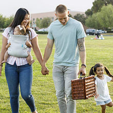 Load image into Gallery viewer, Infantino Flip 4-in-1 Light & Airy Convertible Carrier - Breathable, 4 Positions, Lumbar Support, Adjustable Waist Belt, Head Support, Ergonomic Seat, Adjustable Waistband, Plush Straps