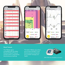 Load image into Gallery viewer, Salter 9192 BK3R Health Curve Bluetooth Smart Bathroom Analyser Scale, Measures Weight, Body Fat/Water, Muscle/Bone Mass, BMI and BMR, 8 User Memory, Connect to Smartphone using MiBody App, Black
