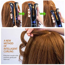 Load image into Gallery viewer, UKLISS Automatic Curling Iron Auto Hair Curler Ceramic Rotating Unbound Automatic Spin and Curl with LED Digital Direction and Temp Setting. (Black)