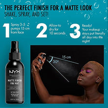 Load image into Gallery viewer, NYX Professional Makeup Setting Spray, Long Lasting Formula, Vegan, Matte Finish, 60 ml