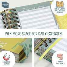 Load image into Gallery viewer, Boxclever Press Budget Planner. Compact Budget Book to Manage Personal Finance. Undated Budget Planner Organizer with Expense & Bill Trackers. Personal Accounts Book with Pockets - 18 x 11.5 cm