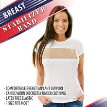 Load image into Gallery viewer, Post Op Breast Augmentation Band - Breast Implant Compression Support Wrap for Post Surgery No Bounce High Impact Stabilizer Strap for Sports Bra Alternative (Fits Most)