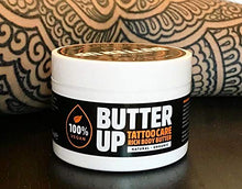 Load image into Gallery viewer, Butter Up Tattoo Aftercare - Heals & Brightens Tattoos, Vegan, Natural, Organic, Cruelty Free, Rich Creamy Body Butter 100ml