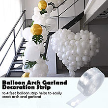 Load image into Gallery viewer, White Balloon Arch Kit - 125 PCS 5M Balloon Garland Kit with Gold White Balloon Confetti Metallic Balloons for Valentine 2021 New Year, Christmas, Baby Shower Birthday Hen Party Background Decoration