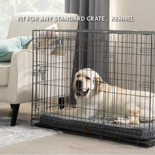 Load image into Gallery viewer, Bedsure Large Dog Bed Washable - Dog, Memory Foam Orthopedic Dog Mattress and Pillow Mat for Dog Crate with Removable Plush Sherpa Cover, Grey, 91.5x68.6x7.6cm