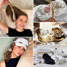 Load image into Gallery viewer, LILYSILK Silk Hair Scrunchies for Frizz Prevention, 100% Mulberry Silk Hair Ties for Breakage Prevention, Elastic ponytail Holders(Coffee, 2Pcs)