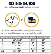 Load image into Gallery viewer, Riparo Genuine Leather Padded Dog Heavy Duty K-9 Adjustable Collar (S: 1.9CM Wide for 28CM - 34.3CM Neck, Black/Orange Thread)