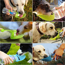 Load image into Gallery viewer, RoyalCare Portable Pet Water Bottle, Reversible & Lightweight Water Dispenser for Dogs and Cats, Made of Food-Grade Silicone (Green)