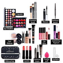 Load image into Gallery viewer, RoseFlower 28Pcs Professional Makeup Set, Essential Make up Starter Set All-In-One Make-up Gift Sets With Cosmetic bag Eyeshadow Palette Lip Gloss Concealer blush Foundation Brush