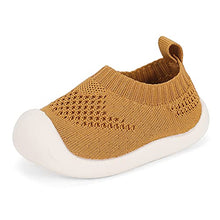 Load image into Gallery viewer, MK MATT KEELY Baby First Walking Shoes Boys Girls Soft Mesh Breathable Sneakers for Toddler Infant Yellow