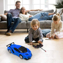 Load image into Gallery viewer, Pup Go 2 in 1 Transforming Remote Control Car, One-Click Deformation Robot RC Car Toys for Kids Age 3 4 5 6+ Year Old, Rechargeable 360° Rotation with Light, Birthday Gifts for Boys (Blue)