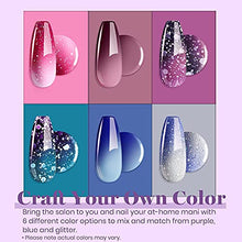 Load image into Gallery viewer, Beetles Gel Nail Polishes- 6 Color Changing, Crystal Ball Gel Polish Kit Popular Nail Art Design Soak Off Nail Lamp Nail Polish Gel DIY Manicure Kit Beauty Gifts