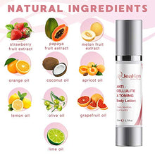 Load image into Gallery viewer, CELLULITE REMOVER TONING BODY LOTION - Anti-Cellulite Massager and Skin Firming Body Lotion - Infused with Natural Fruit Extracts to Penetrates Skin Deeper than Anti Cellulite Cream - 50ml
