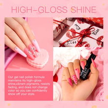 Load image into Gallery viewer, Beetles Gel Nail Polish Set - 6 Colors Pink Rose Red Spring Summer Nail Gel Kit Sweetheart Candies Collection Gifts for Women Mom Girlfriend Soak Off LED Nail Lamp Light Gel Manicure Kit
