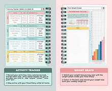 Load image into Gallery viewer, Slimming World Compatible Food Diet Diary Log Journal Weight Loss Wellness 7 Week Duration with Stickers 2022